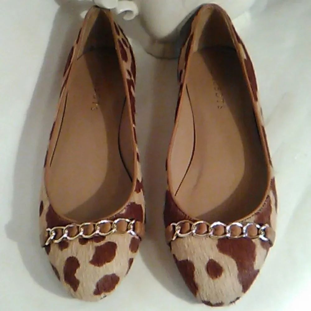 Talbots Calf Hair Flats - Picture 2 of 14